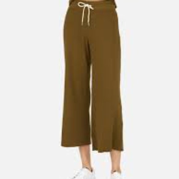 ISO MATE The Label Wide Leg Thermal Crop Pant - Picture 2 of 2
